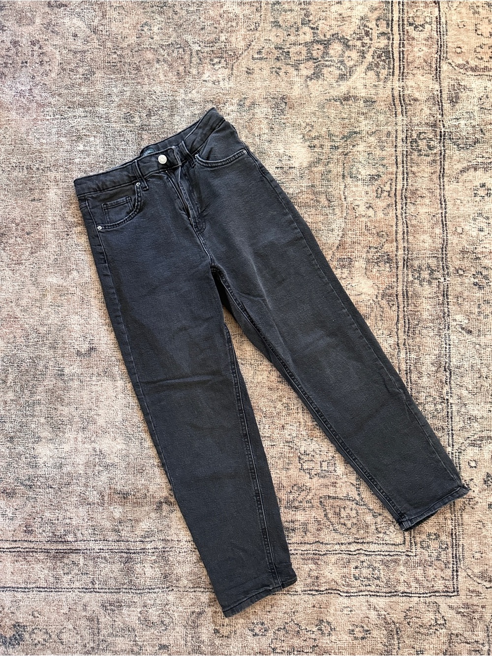Wild Fable Black Straight-Leg High-Rise Jeans